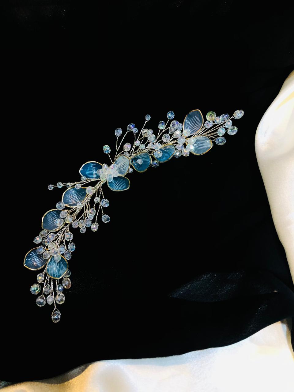 sky blue hair accessories