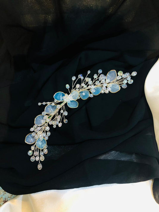 sky blue hair accessories