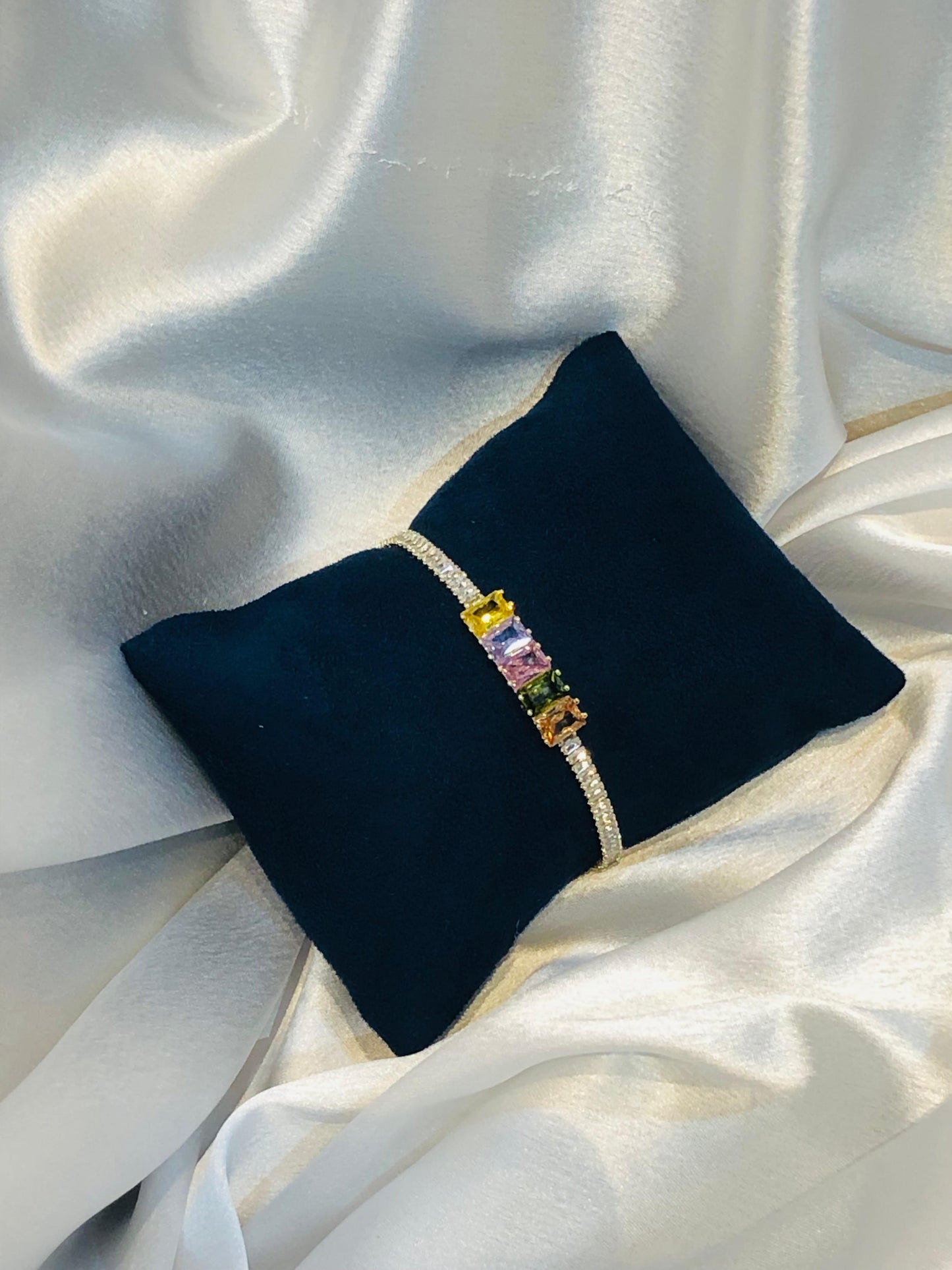 Anti tarnish multi colour  bracelet