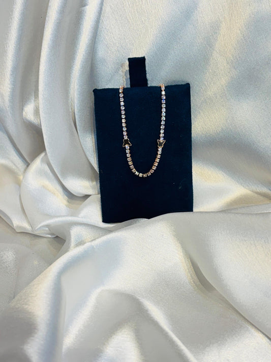 anti tarnish butterfly tennis necklace