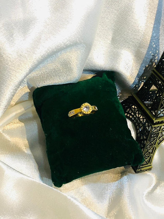 anti tarnish beautiful girls ring