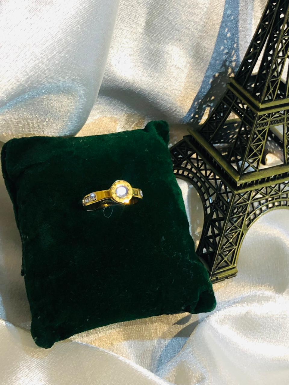 anti tarnish beautiful girls ring