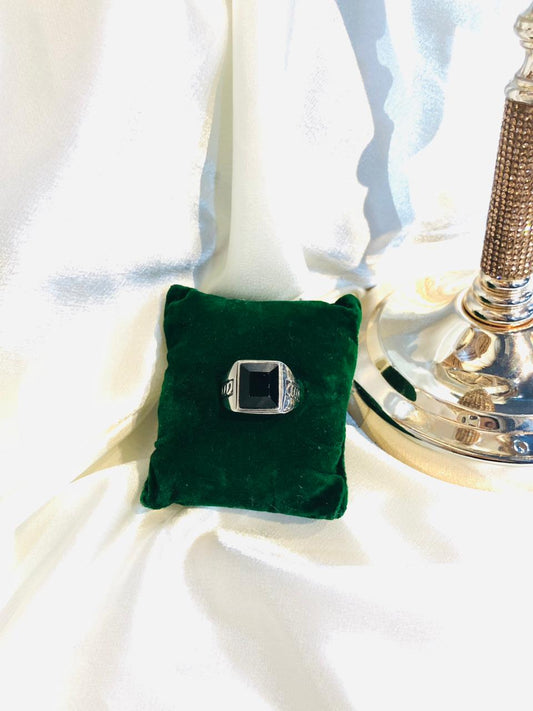 anti tarnish Men's silver ring